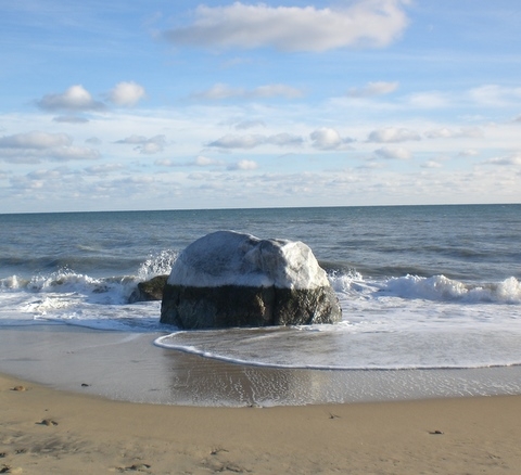 frozen rock
